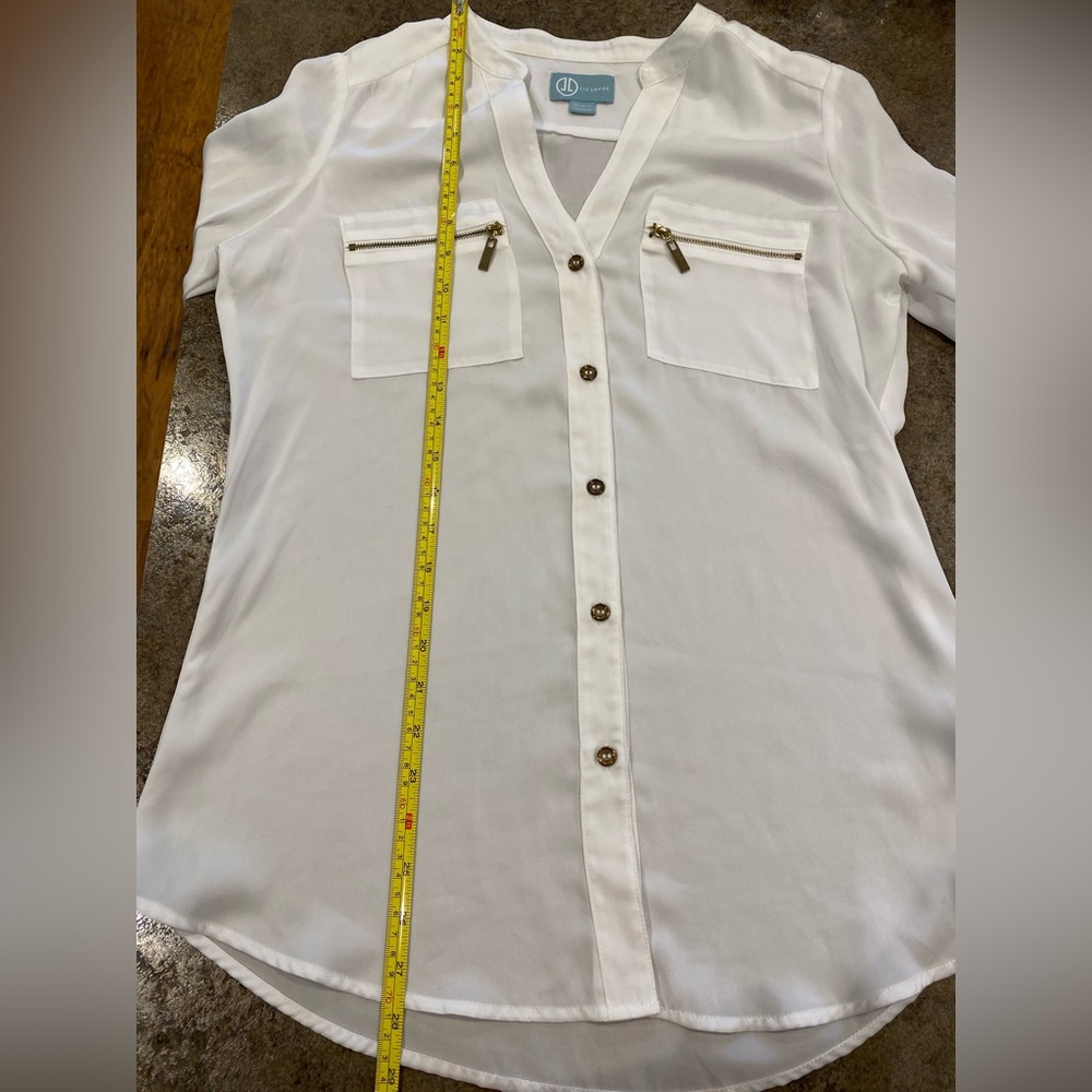 Liz Lange white tunic shirt - Picture 5 of 6